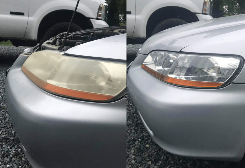 Before & After Headlight Restoration