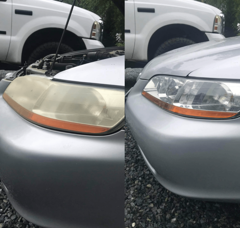 Before & After Headlight Restoration